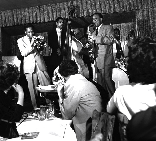 Браун Керли, Рассел Лу, Дональдсон Арт в клубе Birdland 1954